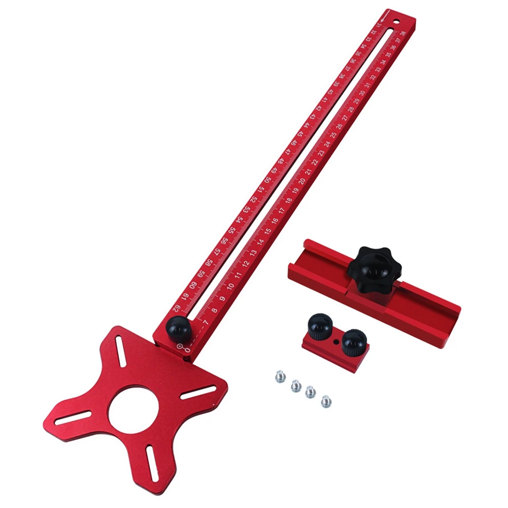 A53Q-Router Milling Groove Bracket Cabinet Hardware Jig Router Circle Cutting Jig Punch Router Milling Groove Bracket