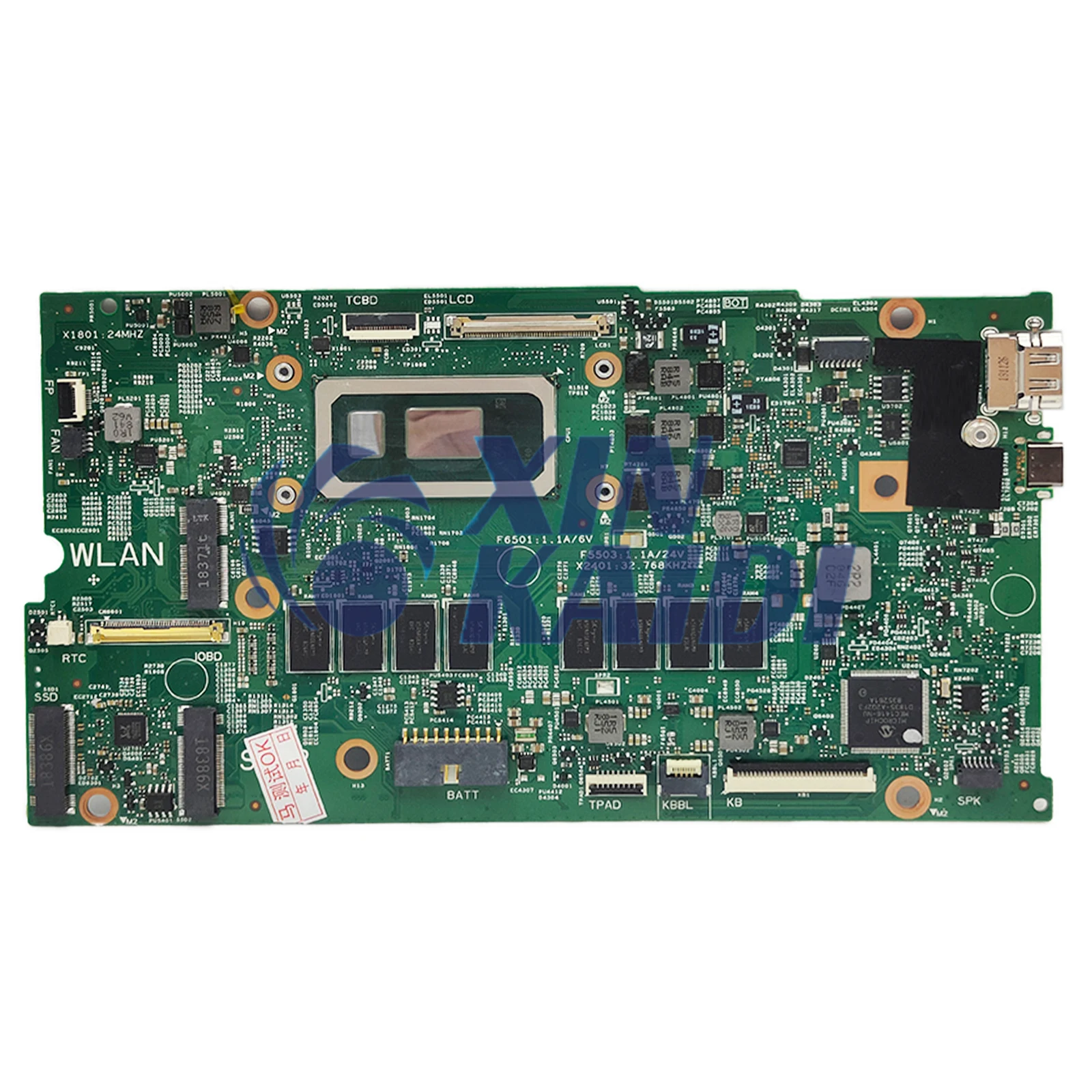 Материнская плата компьютера для DELL Inspiron 7386 02CF17 0V86CW 0NDK8H 17925-1, материнская плата для ноутбука I5-8265U I7-8565U, процессор 4G 8G 16G RAM