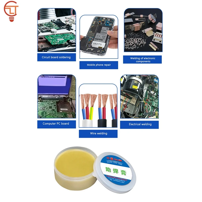 Solder Paste Flux Low Temperature Rosin Welding No-clean Lead-free High Purity Electric Soldering Iron Maintenance Soldering Oil