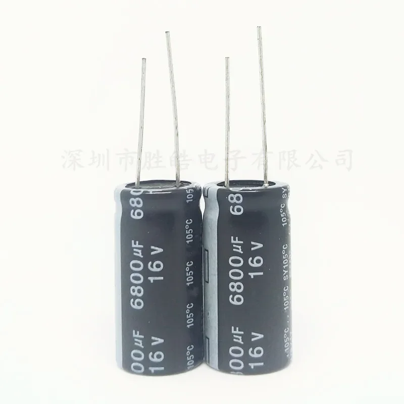 

5pcs 16V6800UF High-quality Volume 16*25mm Aluminum Electrolytic Capacitors 16V6800UF Size：16x25（MM）