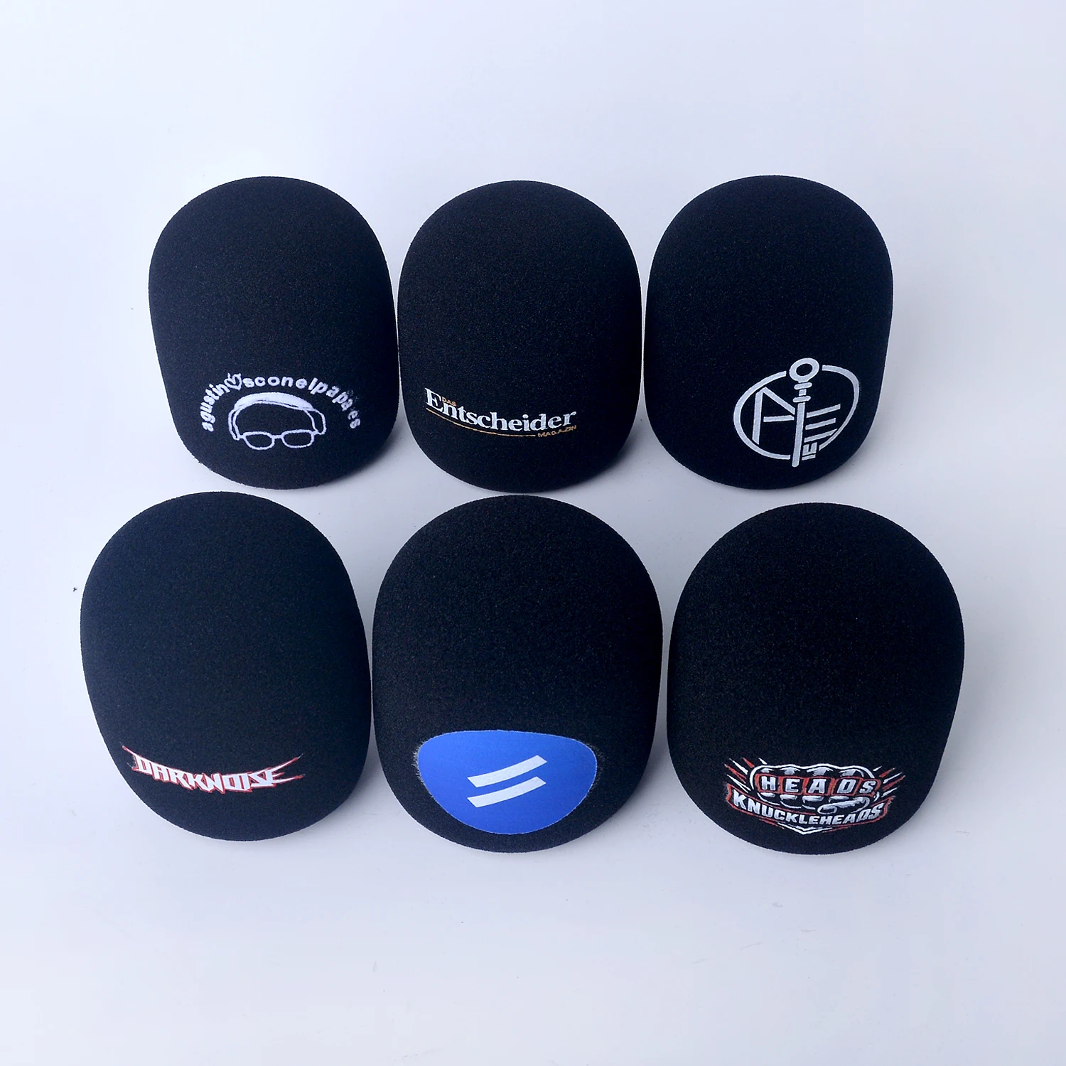 Microphone Sponge Print Cover Customized Logo TV mark Mic WindscreenFoam Windshield Interview Pop Filter For RODE Wireless GO II