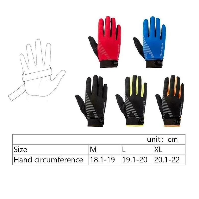 Anti-Slip Cycling Gloves TouchScreen Bike Gloves Warm Winter Sport Shockproof Full Finger Breathable Bicycle Glove for Men Woman