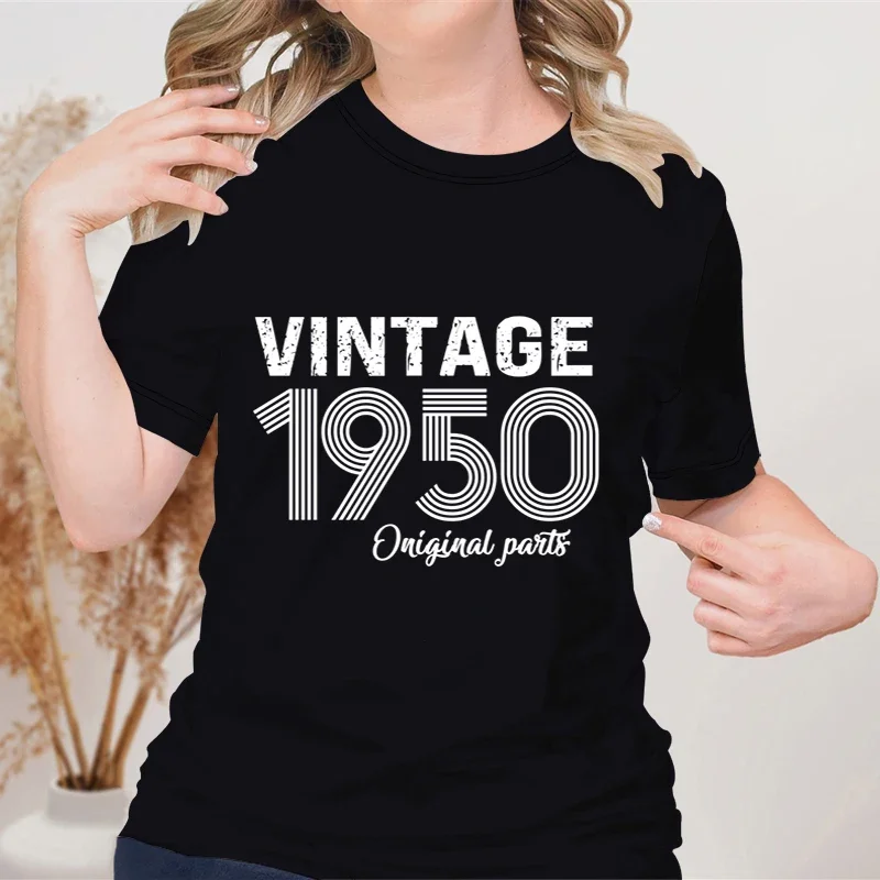

Футболка женская Винтажная с круглым вырезом, 1950-1959