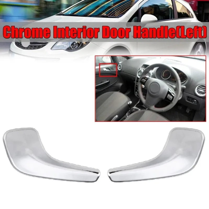 Car Left / Right Interior Door Handle for Vauxhall Opel Corsa D 2006-2014 Mk3 / Hatchback Auto Accessories Plastic Parts