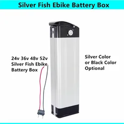 Silver Fish Ebike Battery Box City Bike Battery Box Replace Repair Phylion XH370-10J 24V 36V 48V 52V Silver Fish Battery Case