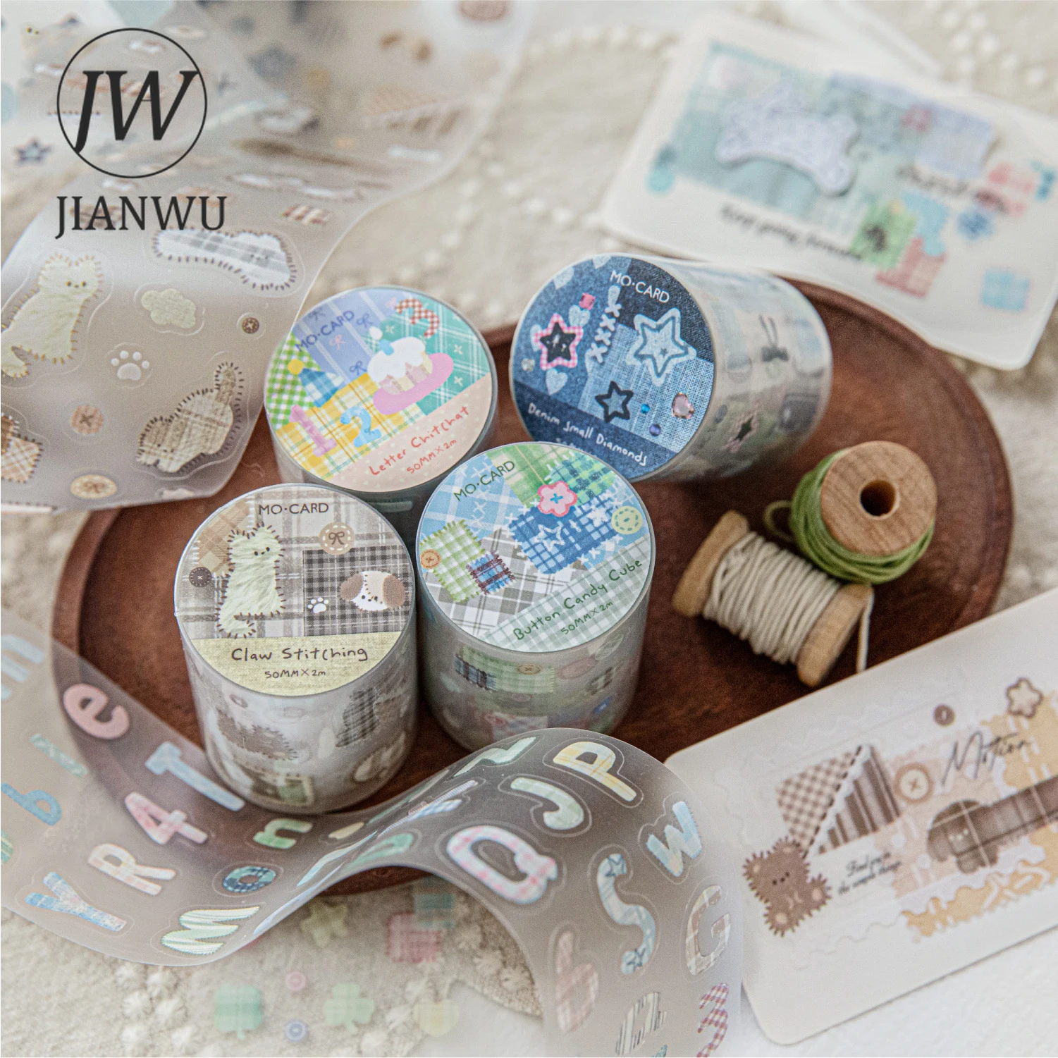 JIANWU50mm * 200 سنتيمتر ملتوية التصحيح البيت سلسلة Kawaii معكرون التصحيح المشهد المواد الكولاج PET الشريط الإبداعية مجلة القرطاسية