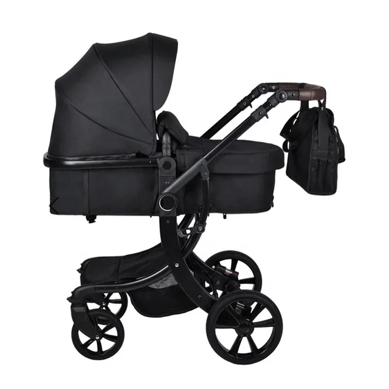 reversible handle baby pushchair