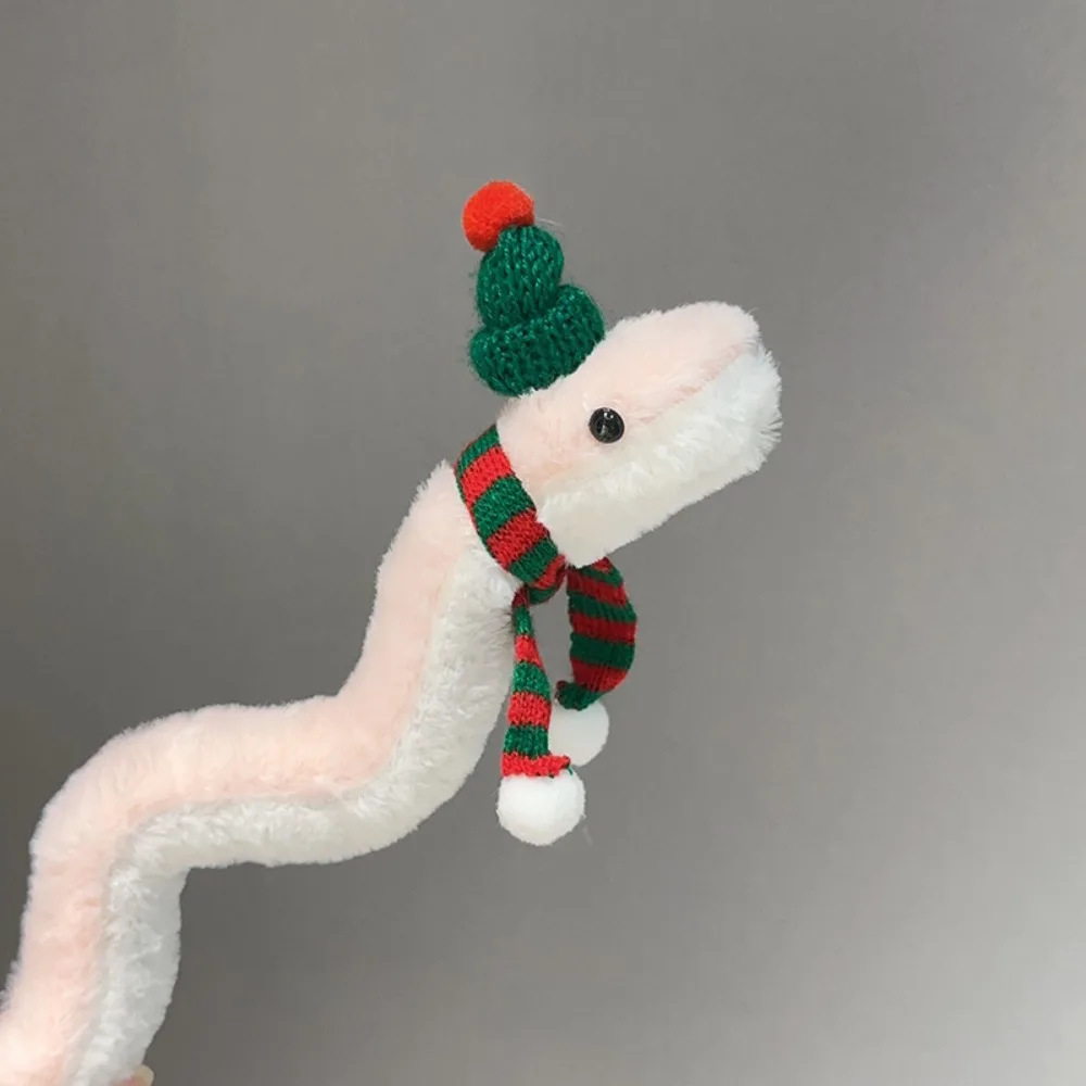 

Plush Year of The Snake Plush Toy Little Snake Wrap Around Arm Snake Stuffed Plush Doll Comfort Cute Snake Animal Doll Car Decor