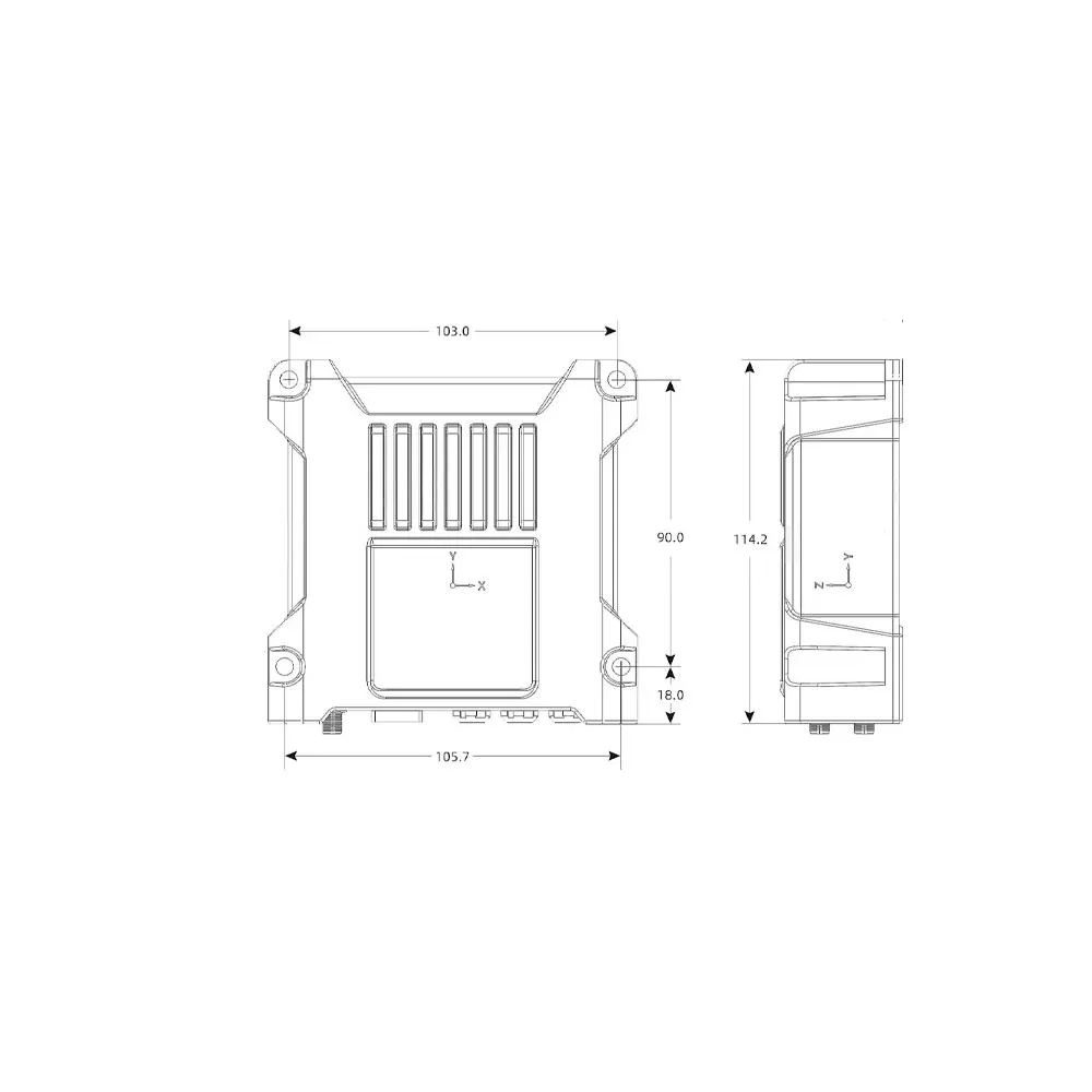 High Quality Bynav X1-5H Dual Antenna Heading Tactical IMU Deeply Coupled GNSS INS RTK IMU Receiver For Mobile Mapping