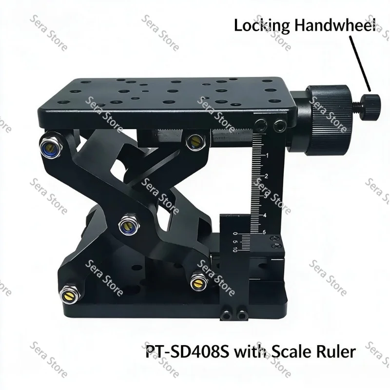 PT-SD408 Precision Manual Lift Table Z-axis Displacement Table Manual Translation Table Shear Height Adjustment