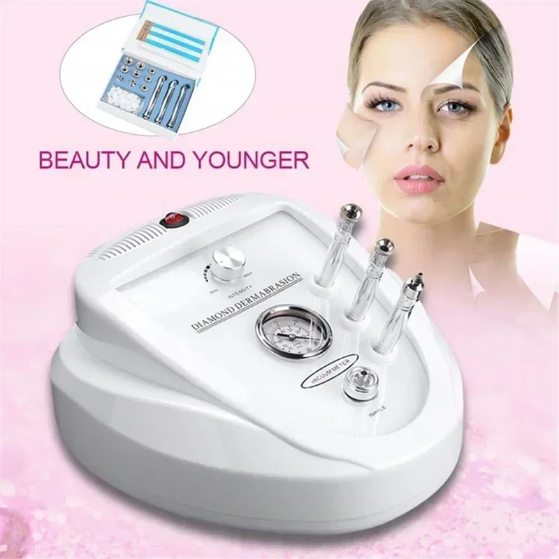 3 IN 1 Diamond Microdermabrasion Machine Skin Care Rejuvenation Device Wrinkle Remover Exfoliator Facial Peeling Face Beauty