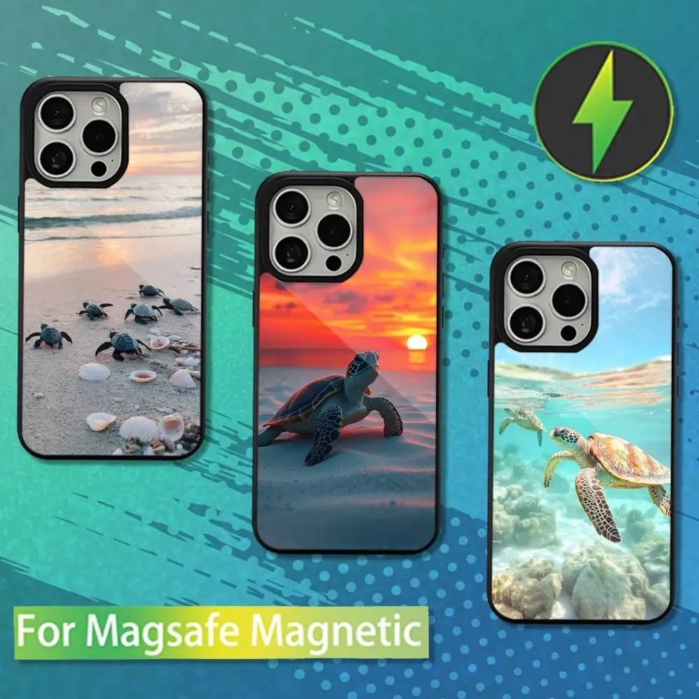

Ocean Sea Turtle Art Phone Case For iPhone 16,17,15,14,13,12,11,Pro,Max,Plus,Mini,Magsafe,Magnetic Wireless Charging Case