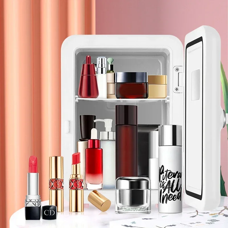 4L Mini Multifunction Refrigerator Cosmetics Mask Beverage Dormitory Refrigerators Cooler Warmer Beauty Fridge for Car Home