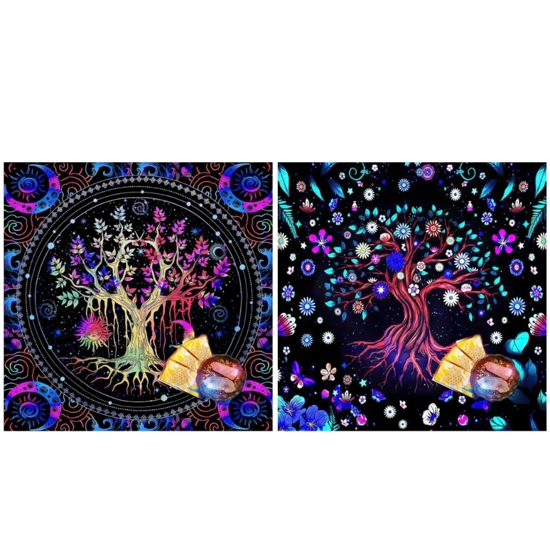 

50x50/60x60/75x75cm Tarot Tablecloth Mat Divinations Board Game Oracles Card Pad DropShipping