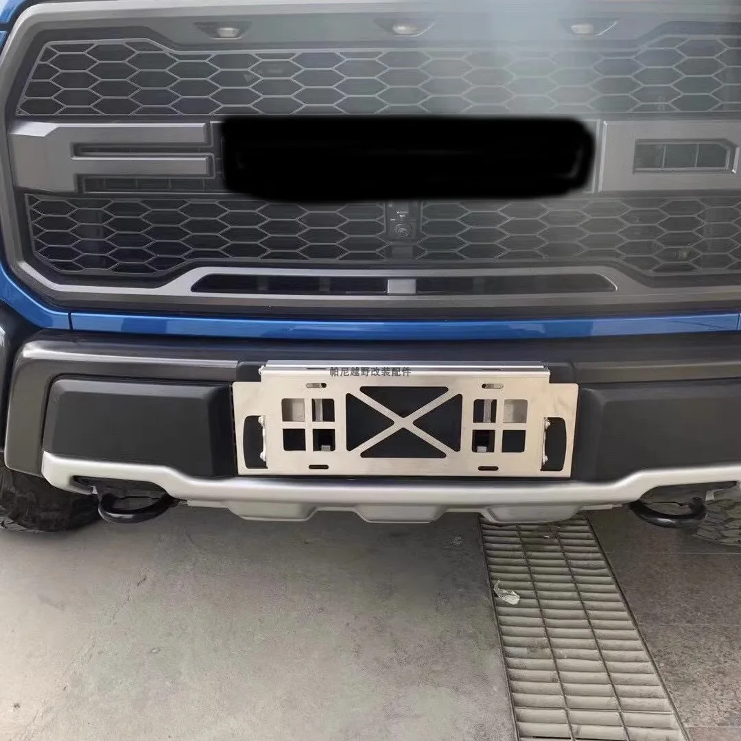 For Toyota FJ cruiser license plate frame winch mouth translation license plate frame with bumper license plate frame