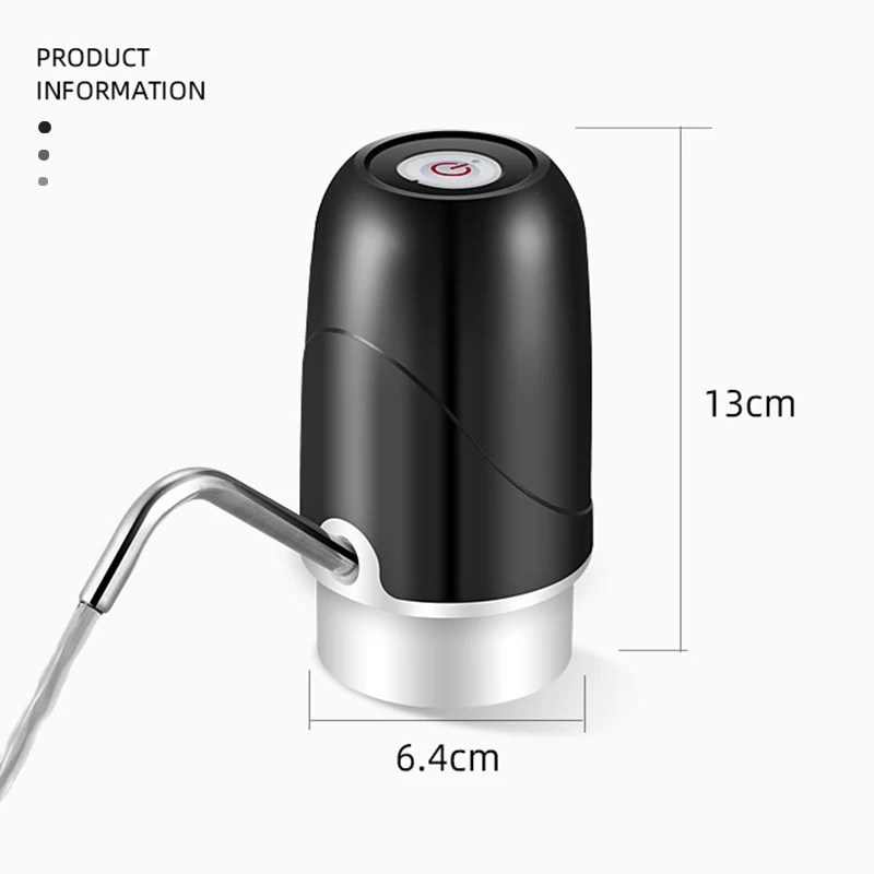 USB Rechargeable Wireless Water Bottle Pump19 Liters Water Dispenser Electric Water Pump Portable Automatic Drinking Pump Bottle