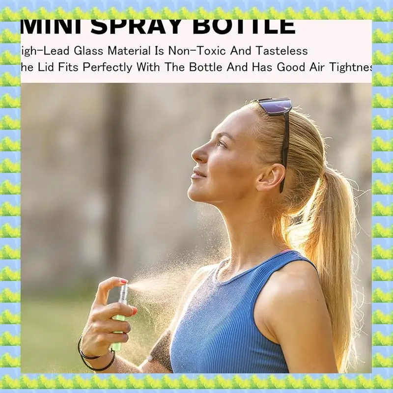 

FZFZ 100Pcs 10ML Spray Bottle Small Cosmetic Packing Atomizer Perfume Bottles Atomizing Spray Liquid Container For Travel