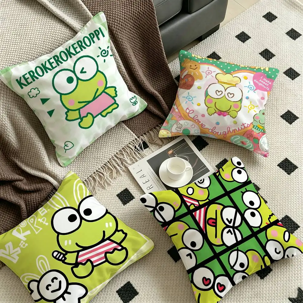 Kawai K-Kero K-Kero K-Keroppi Pillow Cover Design cushion Cover decor Holiday Decorati