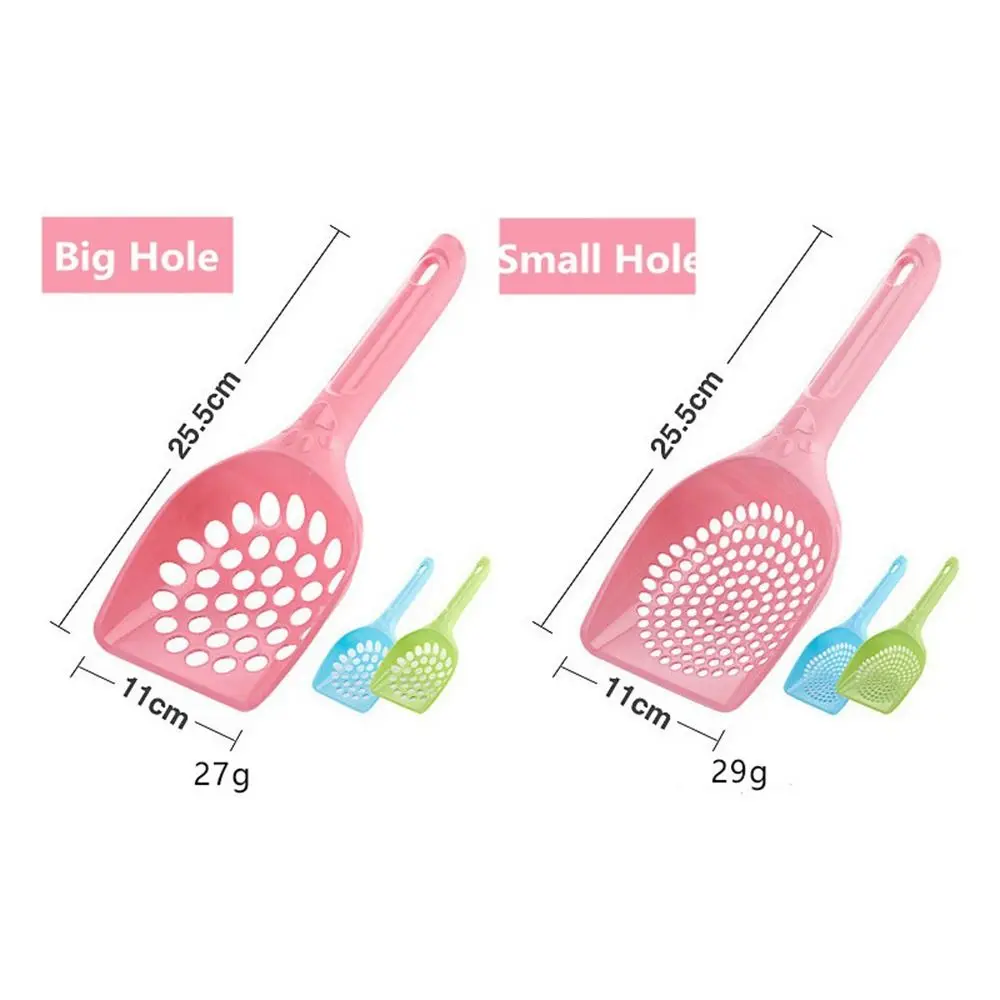 Stainless Steel Metal Cat Litter Scoop Ergonomic Handle Pets Poop Sifting Tool Non Stick Mesh Litter Box Scooper