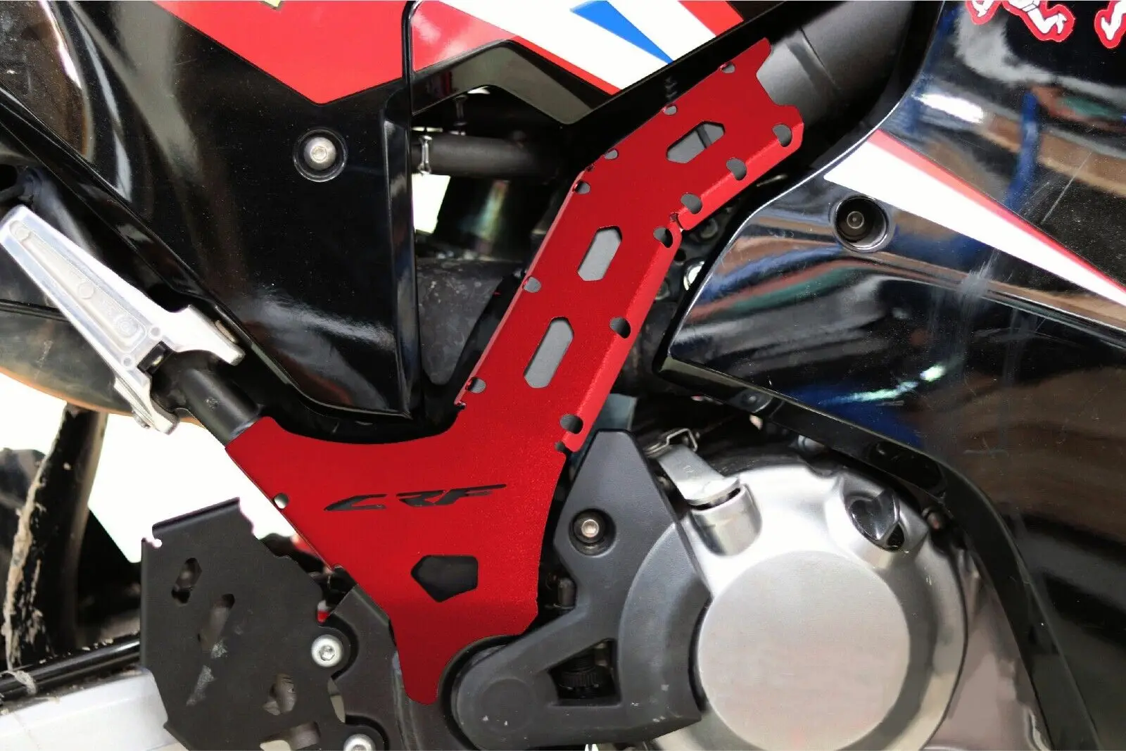 Motorcycle Accessories CRF Hollow LOGO Frame Guard Cover Protector For Honda CRF300L CRF300 Rally 300L 300 L 2021 2022