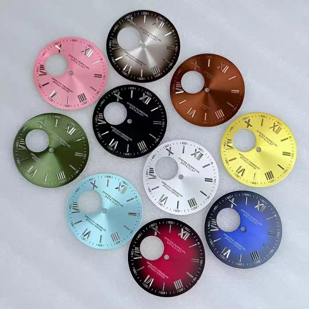 31mm NH38 S logo dial  sun pattern Roman letter S logo modified literal suitable for installing NH38 NH70 movement  watch parts