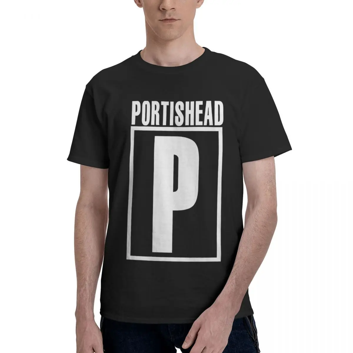 

Portishead P 100% Cotton Casual Breathable Confortable Summer Funny T-Shirt For Men Funny Gifts