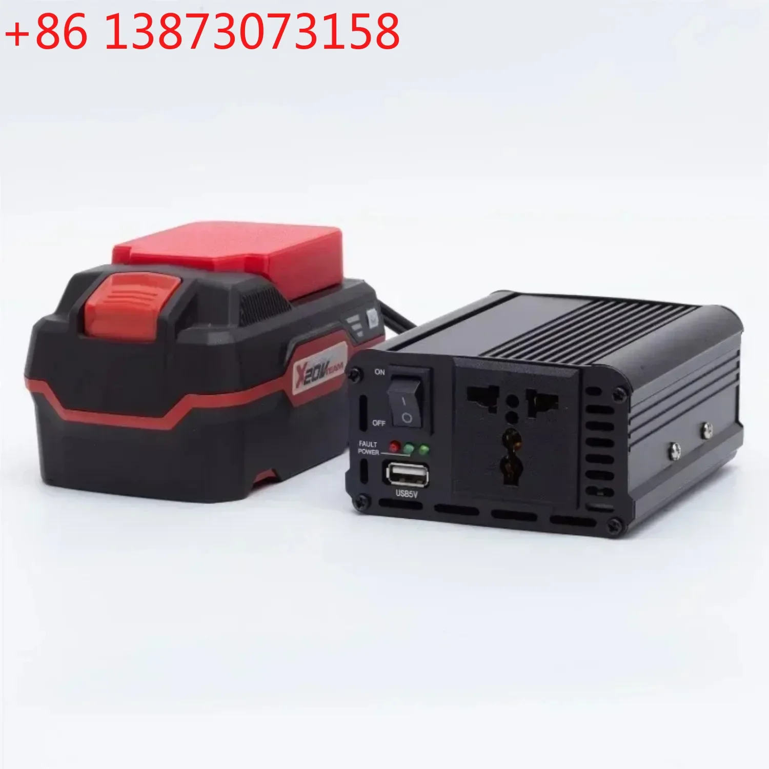 220V-240V For Lidl Parkside X20V Battery DC AC USB 200W Power Inverter Outlet Adapter Powered Compact Supply Inverter