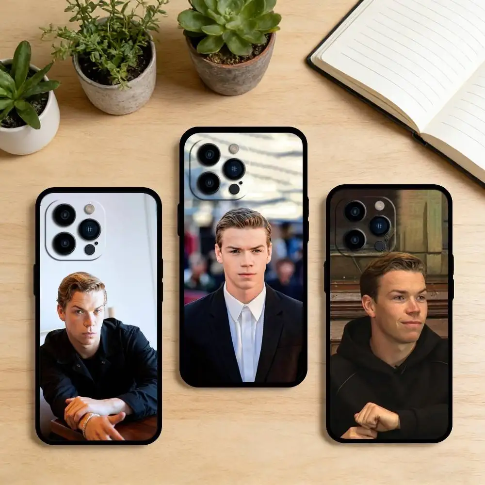 

AAA Chameleonic Actor W-Will P-Poulter Phone Case For iPhone 17,16,15,14,13,12,11 X XR Plus,Soft Silicone Black Cover