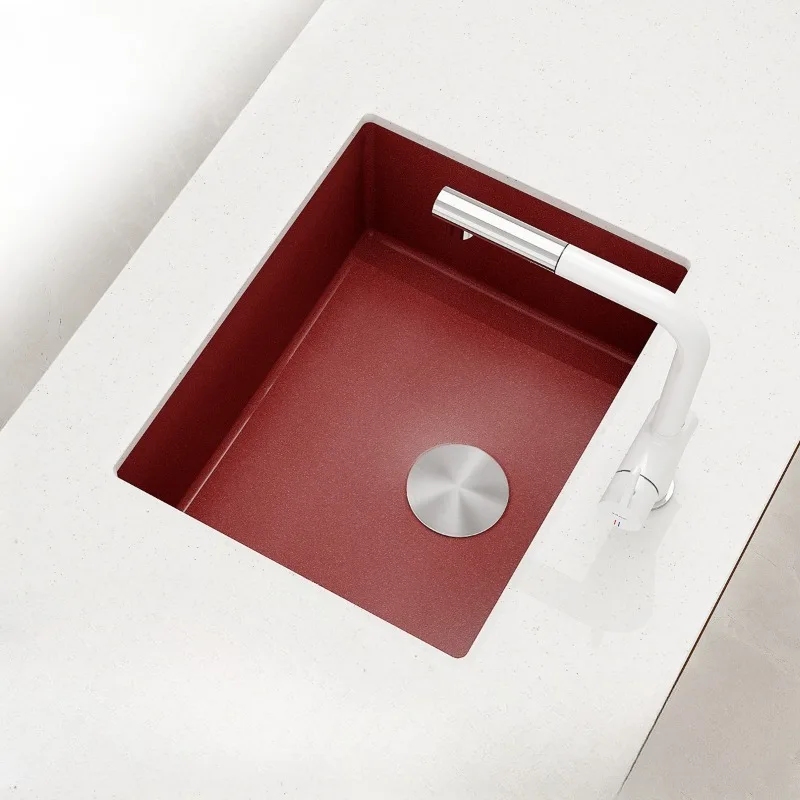 Quartz stone sink single slot cross-border kitchen under counter sink