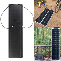 300W Flexible Solar Panel 18V Monocrystalline Solars Plate Power Charger for Outdoor Camping Yacht Motorhome Car RV Boat 1060mm