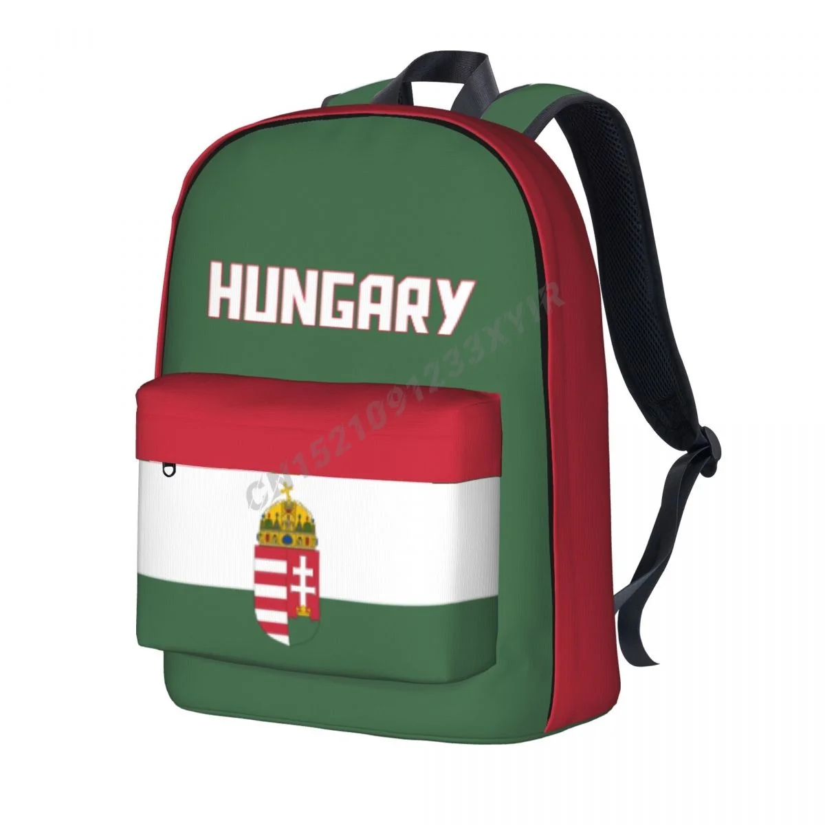 Unisex Backpack Hungary Flag Hungarian Stitch Schoolbag Messenger Bag Case Laptop Travel Bag Mochila Gift