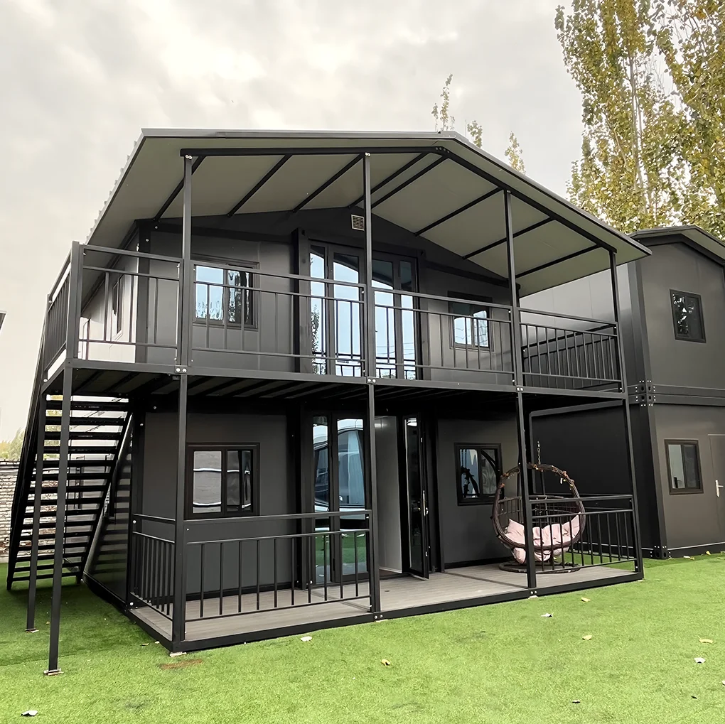 Large Prefabricated 40Ft 20Ft Expandable Container House Prefab Home Movable Modular Detachable Expandable Container House