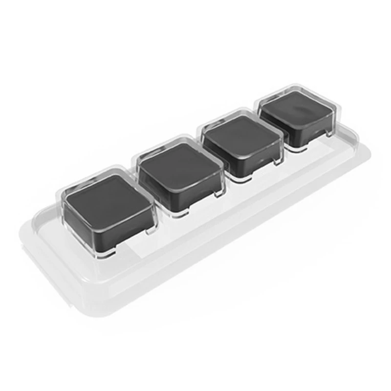 4/100pcs Customizable Transparent Keycap Set for Mechanical Keyboards,Removable Top and Bottom Covers for Easy Cleaning and DIY