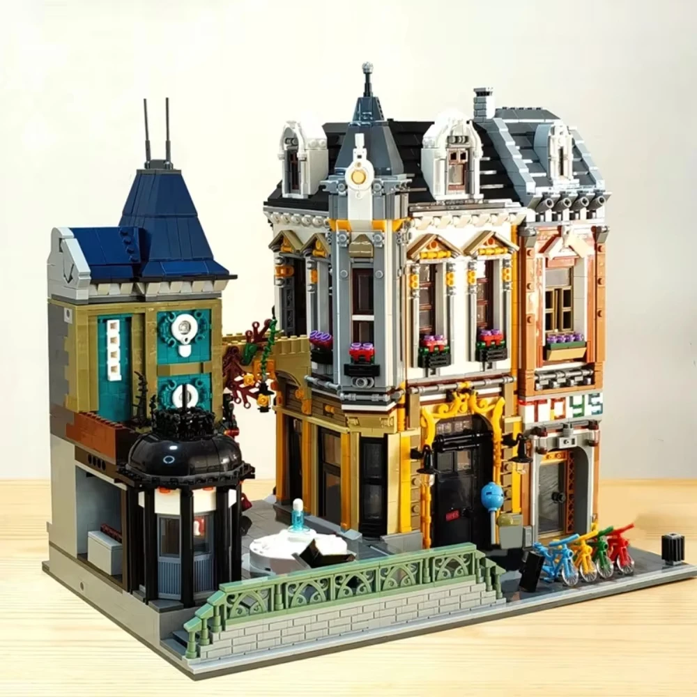 5290 pezzi di giocattoli negozio modello quadrato blocchi di costruzione Street View architettura set di mattoni decorazione del desktop giocattoli di assemblaggio per il regalo