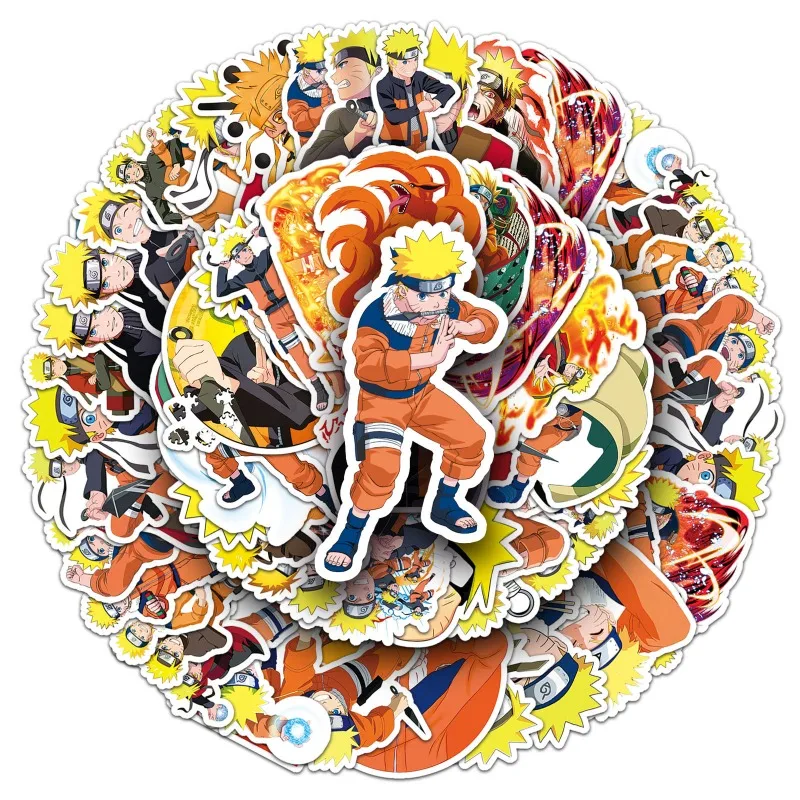 50 個日本アニメナルトかわいい漫画パターンステッカーアニメグッズ小さなギフト