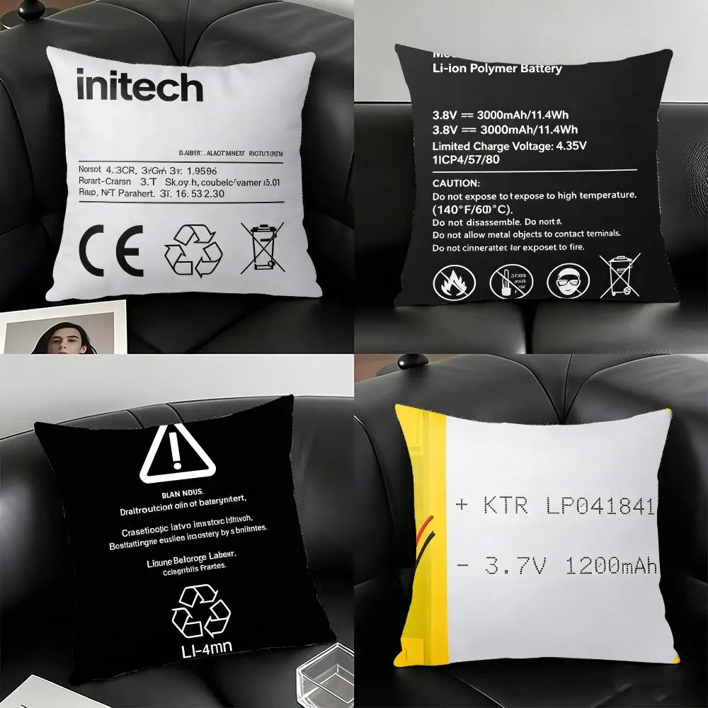 Aertemisi Set Swollen Battery Cushion Cover Soft Plush Pillowcase Double Sided Cushion Cover for Sofa Bedroom Home Decor Gift
