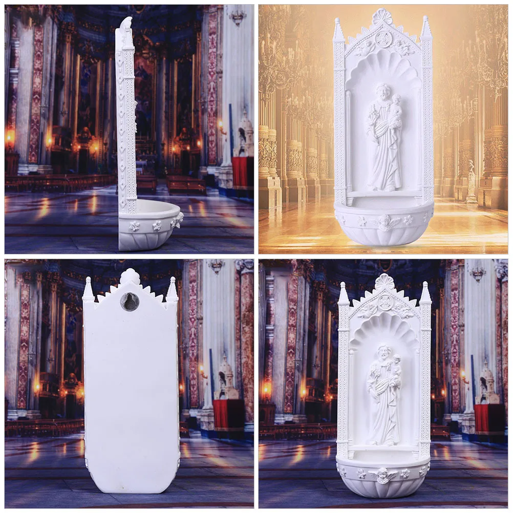 

Miniature Resin Jesus Ornament Creative Elegant Design for Shelf Table Church Desktop Decoration Catholicism Ornament