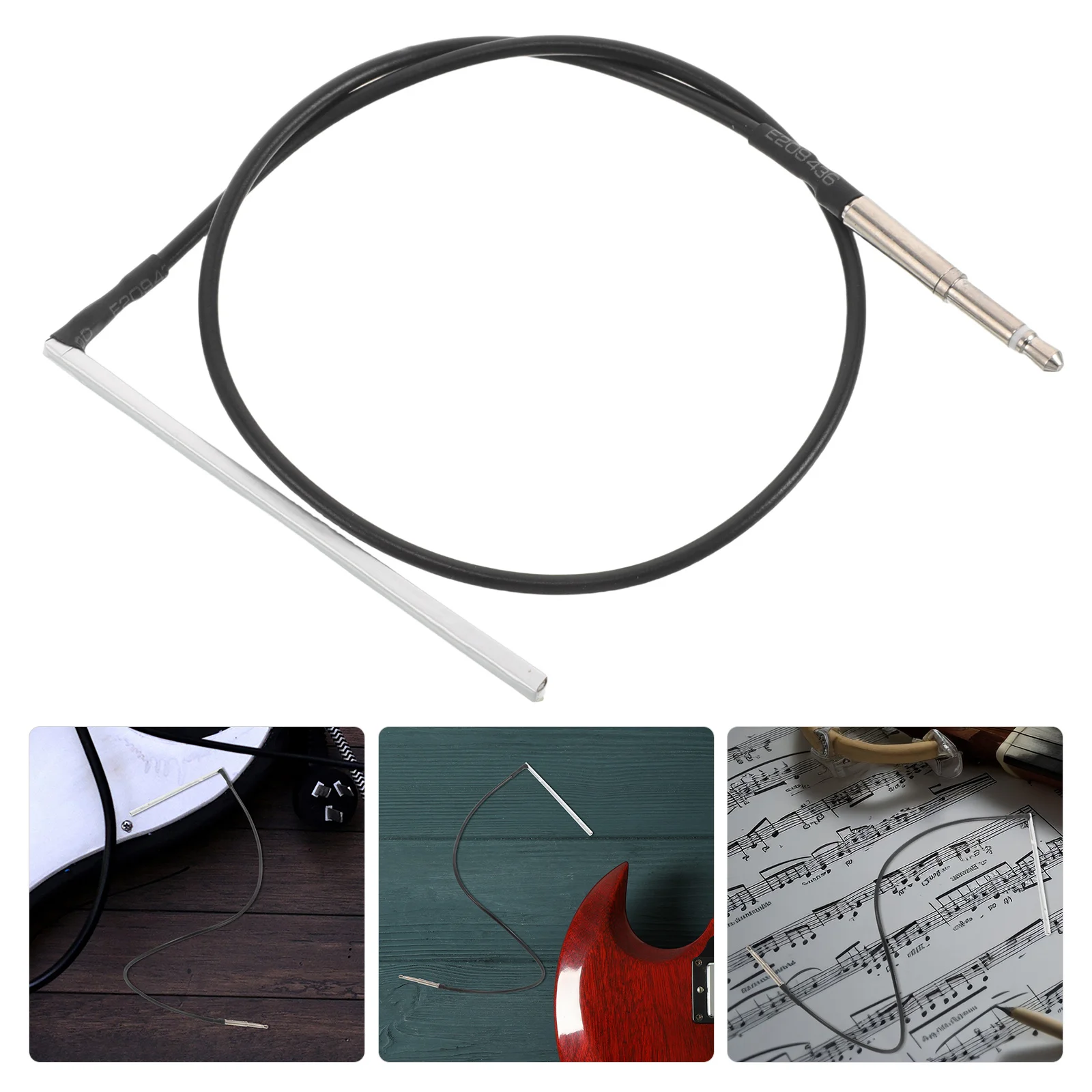 

Plastic Ukulele Pickup High Sensitivity Piezo Transducer For Under Saddle Replacement Easy Install No Power Required Ideal For