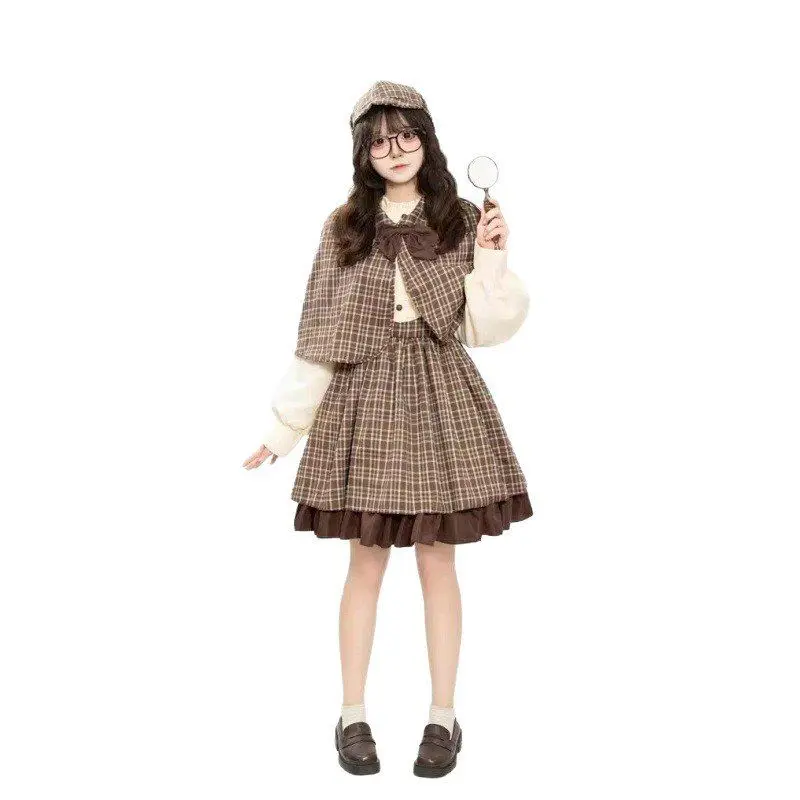 زي شخصية شيرلوك هولمز من فيلم الهالوين، ملابس تنكرية للمحققين، أزياء أداء، ملابس نسائية عرقية عصرية