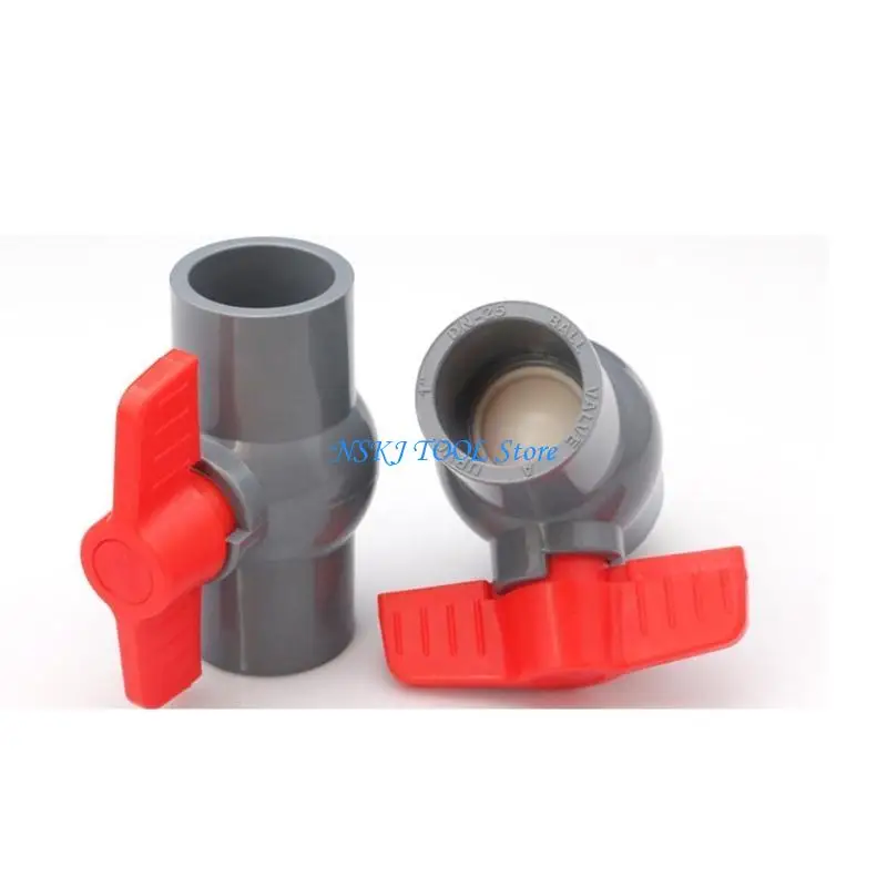 

L8RC Sturdy PVC Hand Operated Valves 47mm Accessory for Liquid Control In Gardens
