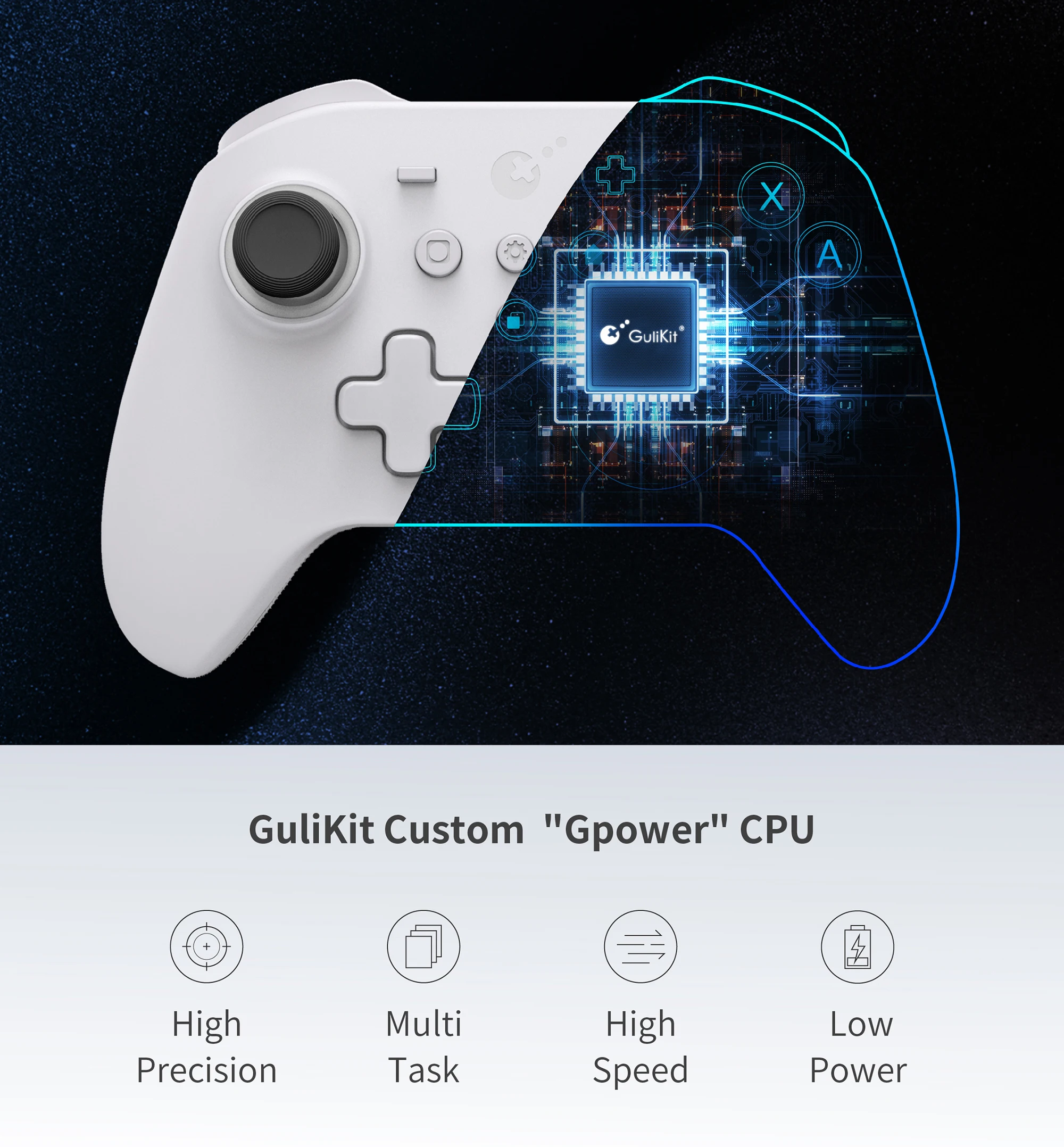Gulikit kk3 max controller ns39 kingkong 3 gamepad mit hall effekt joysticks & auslöser für windows nintendo switch android ios – Detail 14