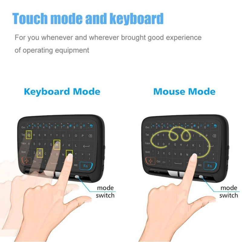 Imagem -05 - Mini Teclado sem Fio com Touchpad Tela Cheia para Androids para