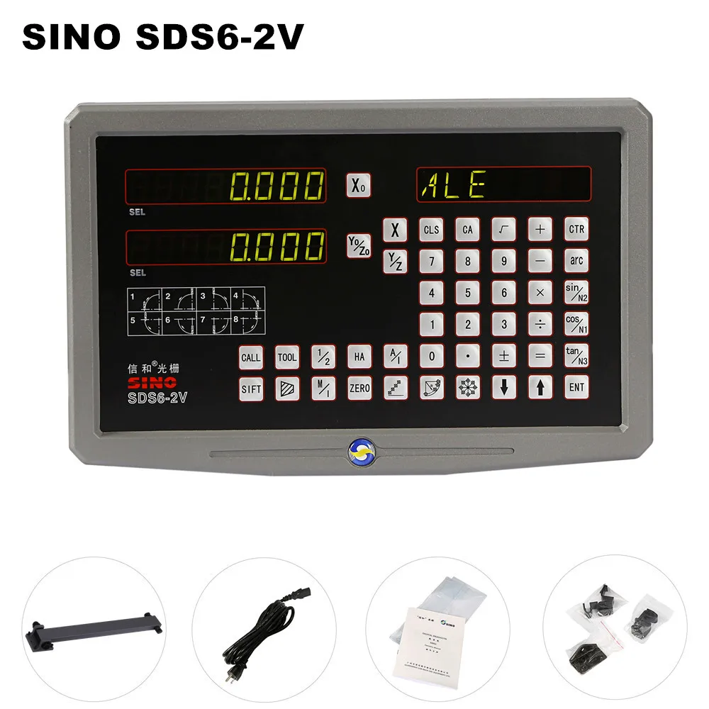 Imagem -06 - Sino Sds62v Eixo Leitura Digital Dro Torno Fresadora Genuine Sino Digital Display Withing Braço de Montagem