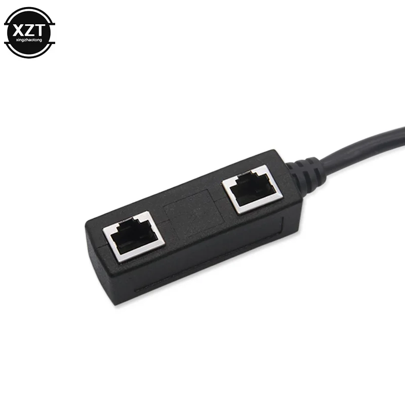Conector Ethernet RJ45 1 macho a 2/3 hembra, divisor de puerto 2/3, extensor de red, accesorios de adaptador de Cable