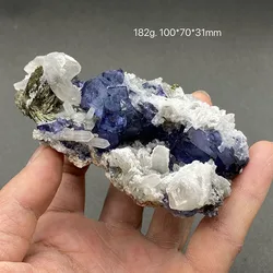 100% Natural China Hunan Yaogangxian Fluorite Crystal Rough Stone Quartz Mineral Healing Crystal