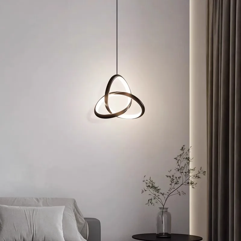 

Modern Creative LED Pendant Light Bedroom Nordic Simple Circular Living Room Master Bedroom Study Room Home Decor Hanging Lamps