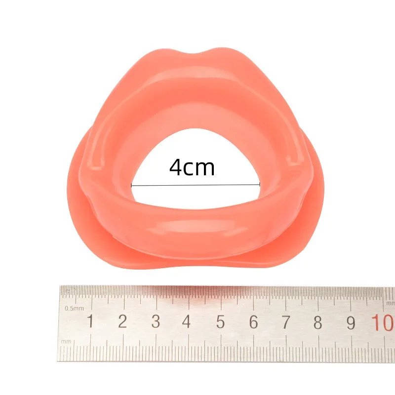 Silicone boca aberta gag para adultos fetiche oral bondage boca plug lábios forma erótica fixação oral o anel dilatador