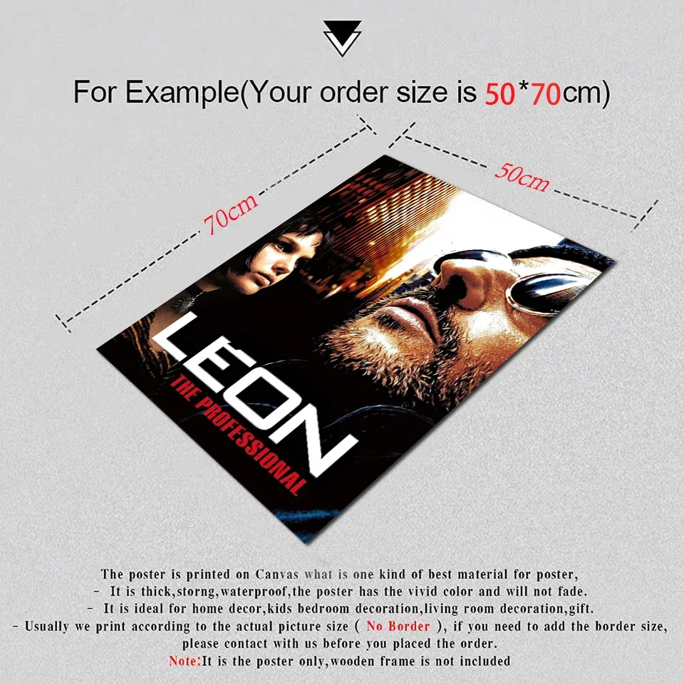 ليون المشارك المهنية الفيلم الكلاسيكي حائط لوح رسم ملصقات الديكور الطراز الحديث ديكور المنزل #3