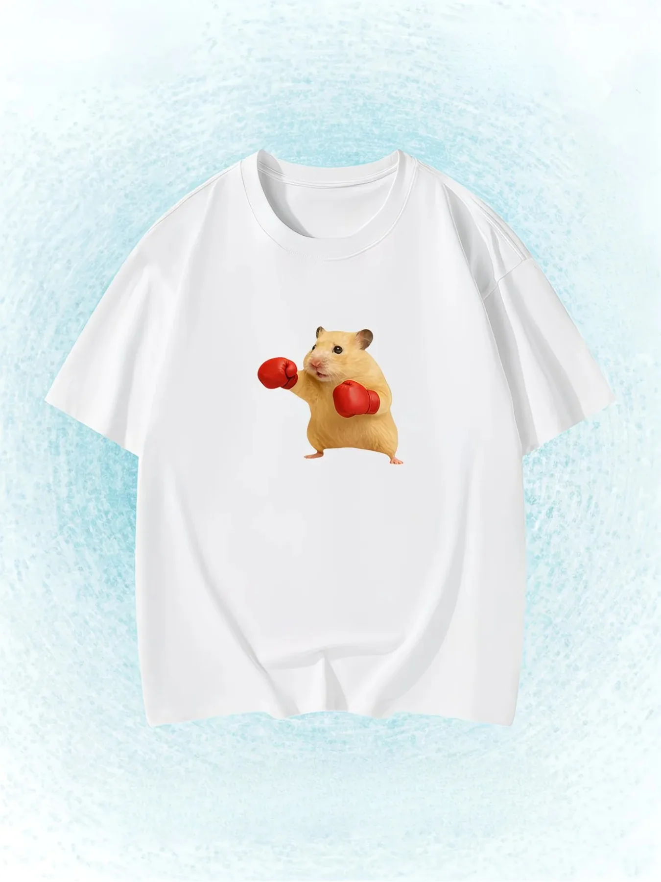 2026 New Cartoon Fun Creative Pattern Print Crew Neck T-Shirt, Summer Trendy Fashion Short Sleeve, Daily Casual Versatile Style Top