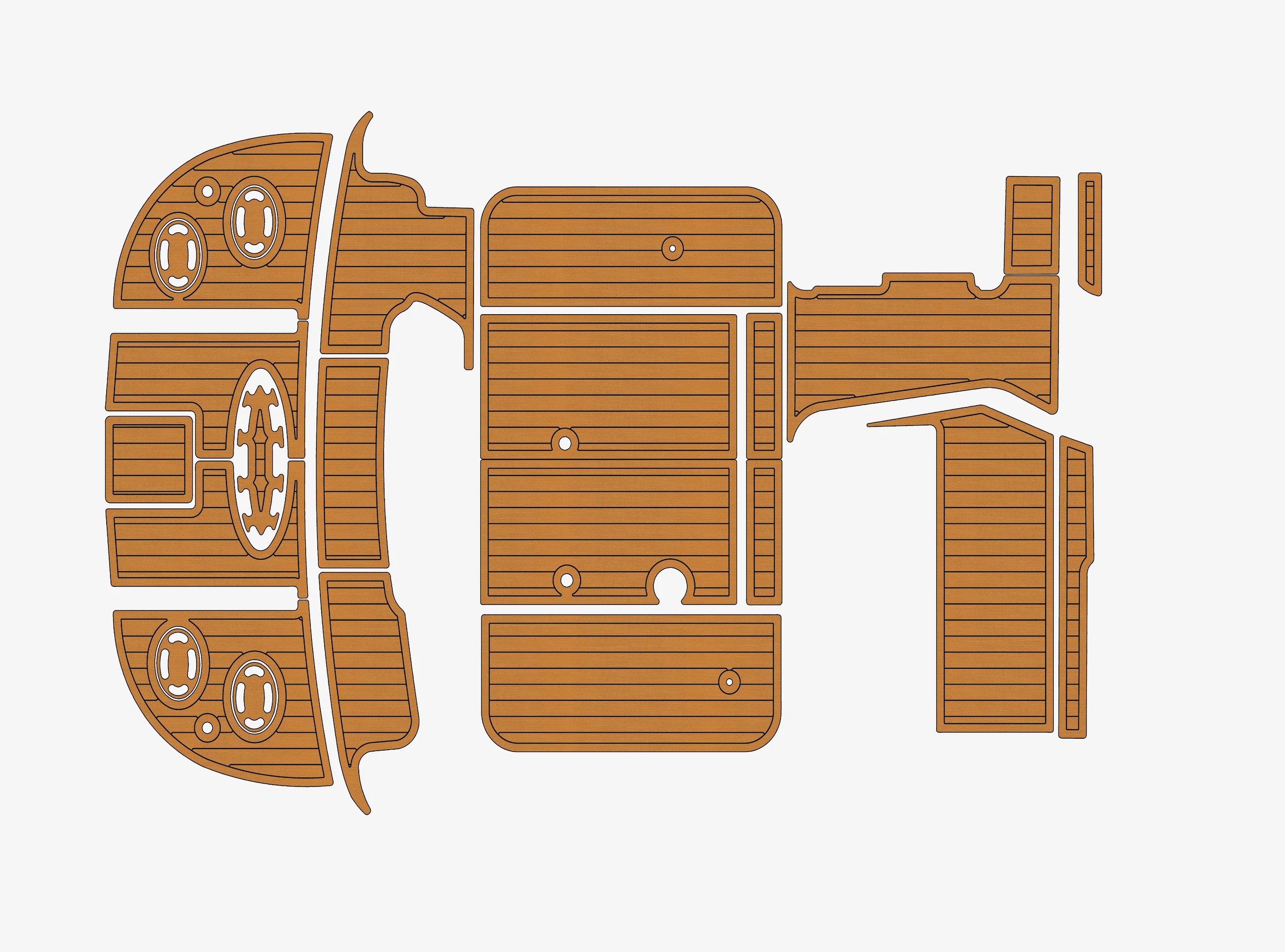 

Противоскользящее самоклеящееся покрытие из ЭВА под тик 6 мм для палубы лодки, для кокпита яхты Sea Ray 370 Sundancer 1998 года, прочное морское напольное покрытие